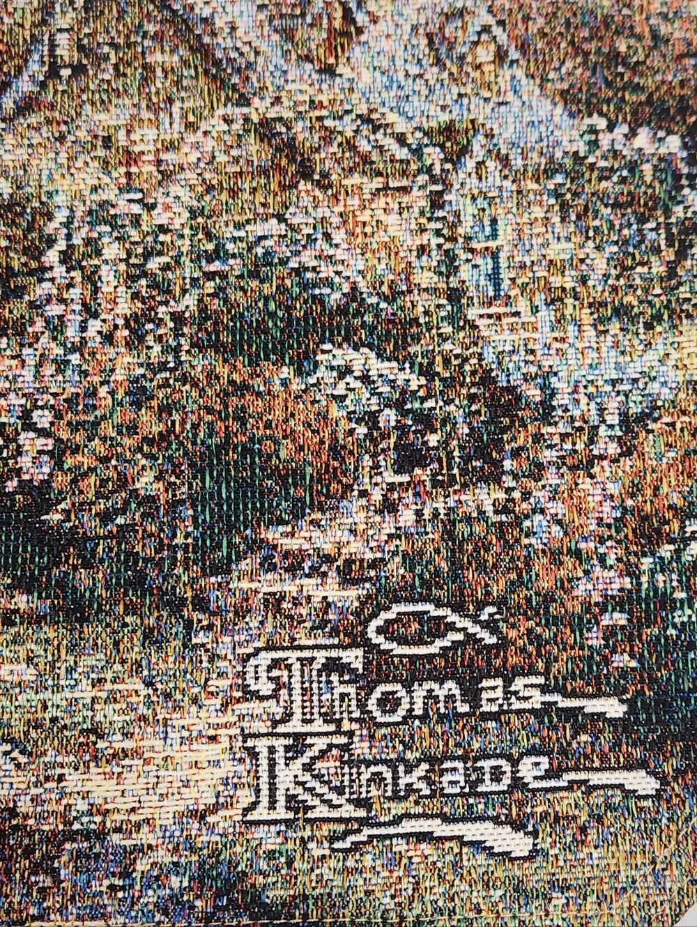 Thomas Kinkade Lamplight Bridge Tapestry Placemats Set 2 1 NWT USA